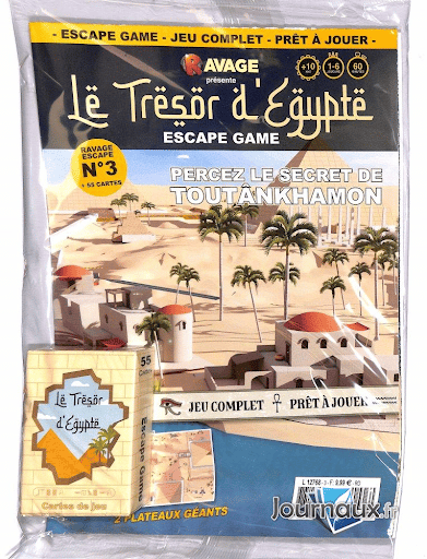 Le trésor d'Egypte, escape game